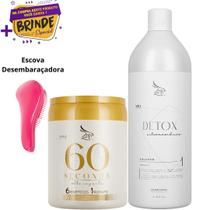 Kit Shampoo Anti Resíduos Detox 1l + Zap Máscara 60 Segundos Alto Impacto Hidratação 950g