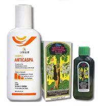 Kit Shampoo Anticaspa Lorkin e Óleo Seiva de Mutamba e Juá