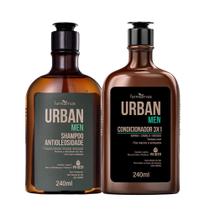 Kit Shampoo Antioleosidade e Condicionador 31 Masculino IPA Beer Urban Men Farmaervas