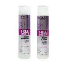 Kit Shampoo Antirresíduos 300ml + Progressiva 300ml Free Smooth Rokée