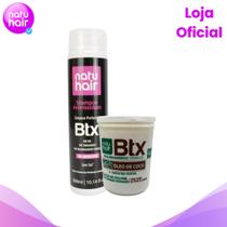 Kit Shampoo Antirresíduos + BTX Óleo de Coco NatuHair 210g
