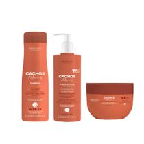 Kit Shampoo+Ativador+Máscara 2x1 Cachos Nat. 300ml Arvensis Kit Shampoo+Ativador+Máscara 2x1 Cachos Nat. 300ml Arvensis