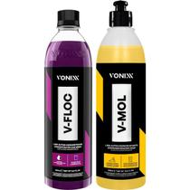 Kit Shampoo Automotivo Sujeira Pesada V-floc V-mol 500 ml Vonixx