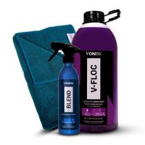 Kit Shampoo Automotivo V-Floc 3,0l + Cera Blend Splay-Vonixx