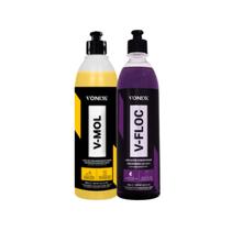 Kit Shampoo Automotivo Vonixx Vfloc 500ml E Vmol 500ml