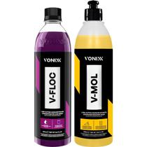 Kit Shampoo Automotivo Vonixx VFLOC e VMOL 500ml Limpeza Pesada e Brilho Seguro Kit Shampoo Automotivo Vonixx VFLOC e VMOL 500ml Limpeza Pesada e Brilho Seguro