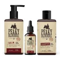 Kit shampoo balm e óleo para barba Don Alcides Peaky Blinders