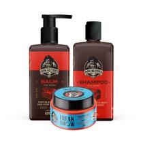 Kit Shampoo + Balm para Barba e Pomada para Cabelo Kit Shampoo + Balm para Barba e Pomada para Cabelo