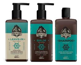 Kit Shampoo Barba + Balm + Leave-in Don Alcides Calico Jack Kit Shampoo Barba + Balm + Leave-in Don Alcides Calico Jack
