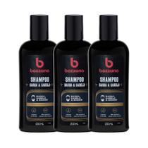 Kit Shampoo Barba, Cabelo e Bigode Bozzano - 3un Kit Shampoo Barba, Cabelo e Bigode Bozzano - 3un