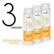 KIT Shampoo Begonia Hidratação Capilar 400ml 3 Unds