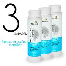 KIT Shampoo Begonia Reconstrução Capilar 400ml 3 Unds