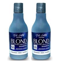 Kit Shampoo Blond Matizador Desamarelador Loiro 300ml Feel Happy