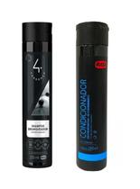 Kit Shampoo Branqueador + Condicionador Profissional Ibasa 250ml