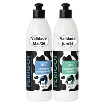 Kit Shampoo Branqueador e Condicionador Neutro 500ml Perigot para Pet Cães Gatos Kit Shampoo Branqueador e Condicionador Neutro 500ml Perigot para Pet Cães Gatos