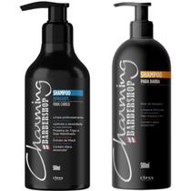 Kit Shampoo Cabelo e Barba Charming Barbershop Cless 500ml Limpeza e Hidratação Diária Kit Shampoo Cabelo e Barba Charming Barbershop Cless 500ml Limpeza e Hidratação Diária