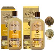 Kit Shampoo Clareador 415ml + Condicionador Clareador 415ml Tio Nacho Kit Shampoo Clareador 415ml + Condicionador Clareador 415ml Tio Nacho