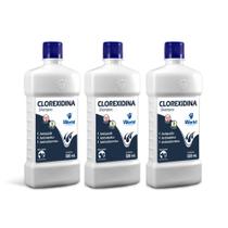 Kit Shampoo Clorexidina Antiqueda Antisséptico Antisseborreico Dugs 500ml World