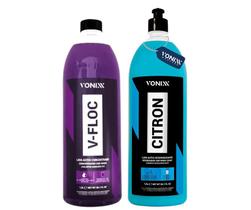 Kit Shampoo Concentrado Automotivo V-floc Citron 1,5l Vonixx Kit Shampoo Concentrado Automotivo V-floc Citron 1,5l Vonixx