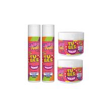 Kit Shampoo Cond 2Mascara Com Cheirinho de Bala Tubes Mahair