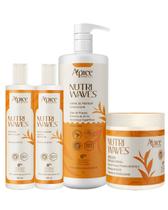 Kit shampoo, cond 300ml, c. d. pentear 1l e másc. 500g nutri waves