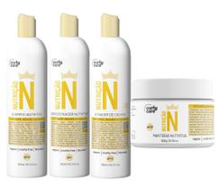 Kit Shampoo, Cond, Ativador e Manteiga N Curly Care