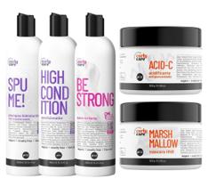 Kit Shampoo+Cond+Be Strong+Marshmallow+Acid-C Curly Care