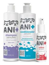 Kit Shampoo + Cond + Colônia Ani+ Para Pets By Pet Society