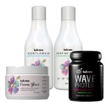 Kit Shampoo, Cond, Creme Glacê e Wave Protein Kah-Noa Kit Shampoo, Cond, Creme Glacê e Wave Protein Kah-Noa