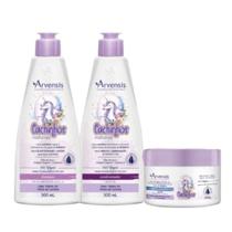 Kit Shampoo, Cond e Geleia Suave Cachinhos Infantil Arvensis