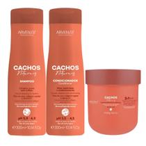 Kit Shampoo, Cond e Máscara 2x1 Cachos e Crespos Arvensis