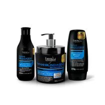 Kit Shampoo, Cond. e Máscara Blindagem Capilar Forever Liss
