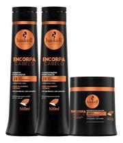 Kit Shampoo Cond e Máscara Encorpa Cabelo 500 ml Haskell Kit Shampoo Cond e Máscara Encorpa Cabelo 500 ml Haskell