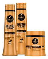 Kit Shampoo Cond e Máscara Infusão de Óleos 500 ml Haskell
