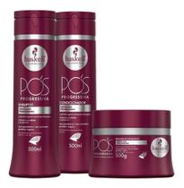 Kit Shampoo Cond e Máscara Pós-progressiva 300ml Haskell