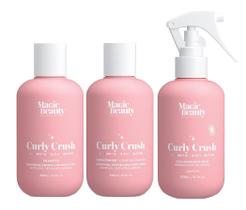 Kit Shampoo Cond e Umidificador Curly Crush Magic Beauty