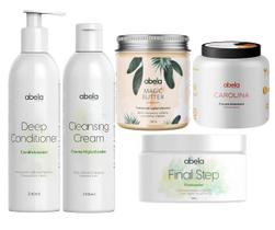 Kit Shampoo, Cond, Final Step, Carolina e Magic Butter Abela Kit Shampoo, Cond, Final Step, Carolina e Magic Butter Abela