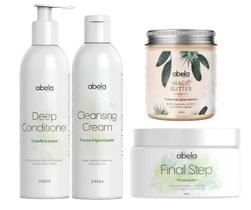 Kit Shampoo, Cond, Final Step e Magic Butter Abela Kit Shampoo, Cond, Final Step e Magic Butter Abela