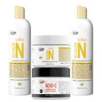Kit Shampoo, Cond, Manteiga Nutrição N e Acid-C Curly Care Kit Shampoo, Cond, Manteiga Nutrição N e Acid-C Curly Care