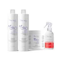 Kit shampoo + cond + masc hidra extreme eko tech + shine day