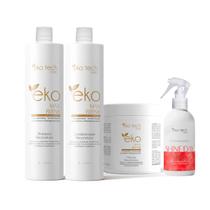 Kit shampoo + cond + masc max repair eko tech + shine day