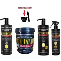 Kit Shampoo, Cond, Máscara 1kg e Spray Anabolizante Natumaxx