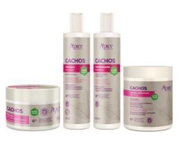 Kit Shampoo, Cond, Máscara e Ativador Cachos Apse