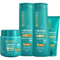Kit Shampoo+Cond+Máscara+Finalizador Nutrição Bio Extratus Kit Shampoo+Cond+Máscara+Finalizador Nutrição Bio Extratus
