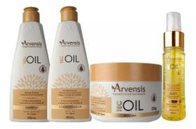 Kit Shampoo+ Cond + Máscara+ Óleo Reparador Arvensis Tec Oil