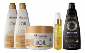 Kit Shampoo+ Cond + Máscara+ Óleo Tec Oil +Ativador Arvensis