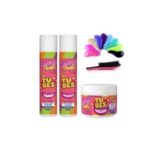 Kit Shampoo Cond Mascara Tubes + Escova Magica Mahair Kit Shampoo Cond Mascara Tubes + Escova Magica Mahair