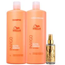 Kit Shampoo, Cond Nutri Enrich e Oil Reflections-Wella