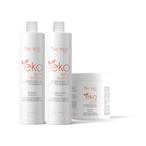 Kit shampoo + cond nutri intense eko tech 1l + mascara 500g