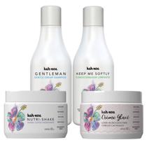 Kit Shampoo, Cond, Nutri-Shake e Creme Glacê Kah-Noa Kit Shampoo, Cond, Nutri-Shake e Creme Glacê Kah-Noa